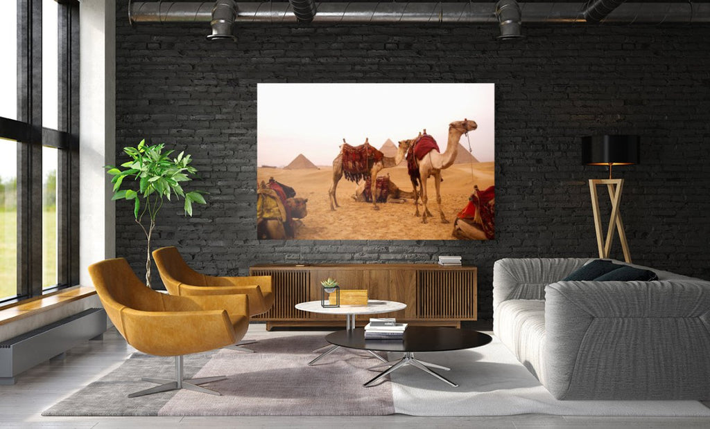 Camels in Desert Artwork