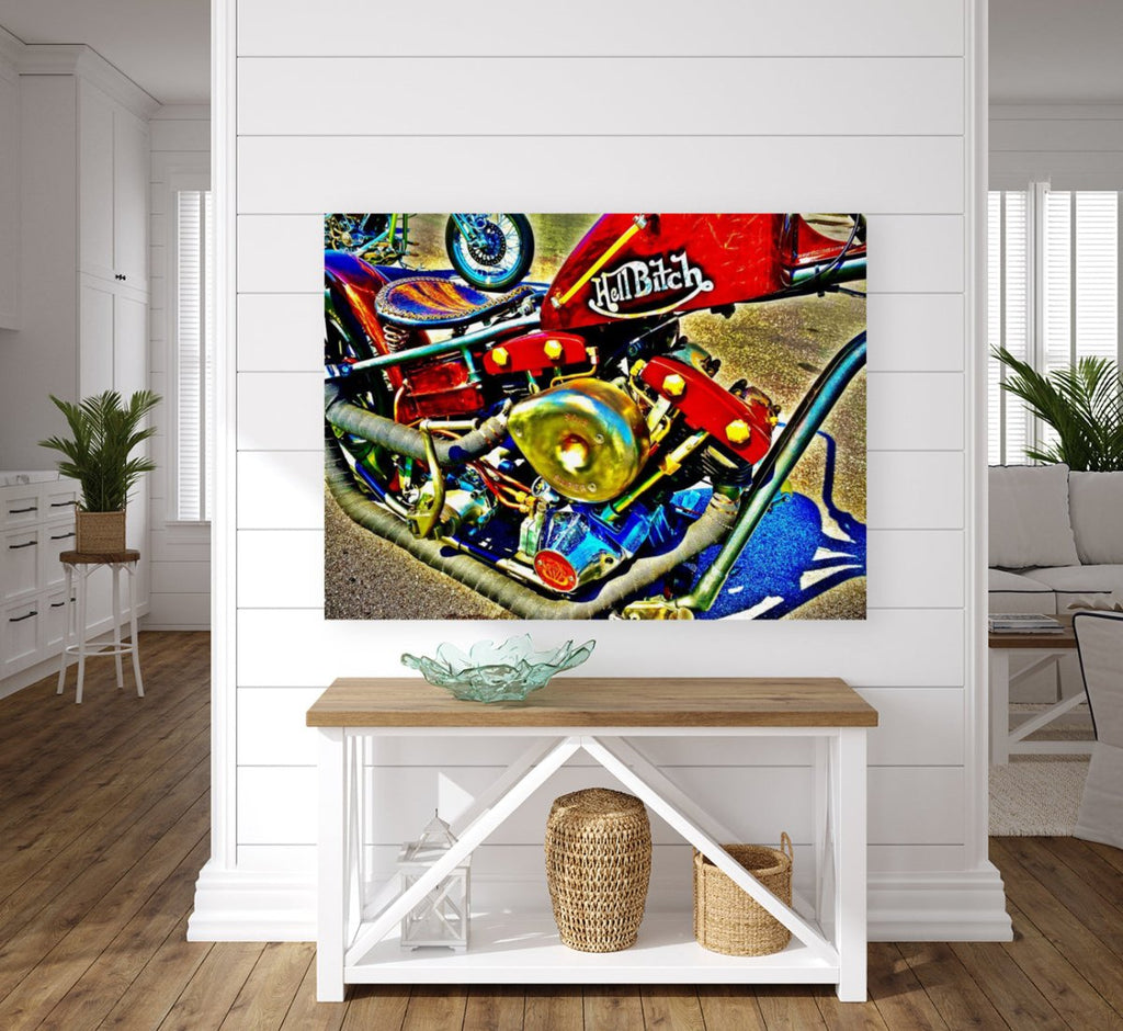 Custom Bike Engine Painting