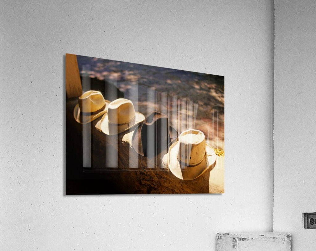 Vintage Cowboy Hat Scene