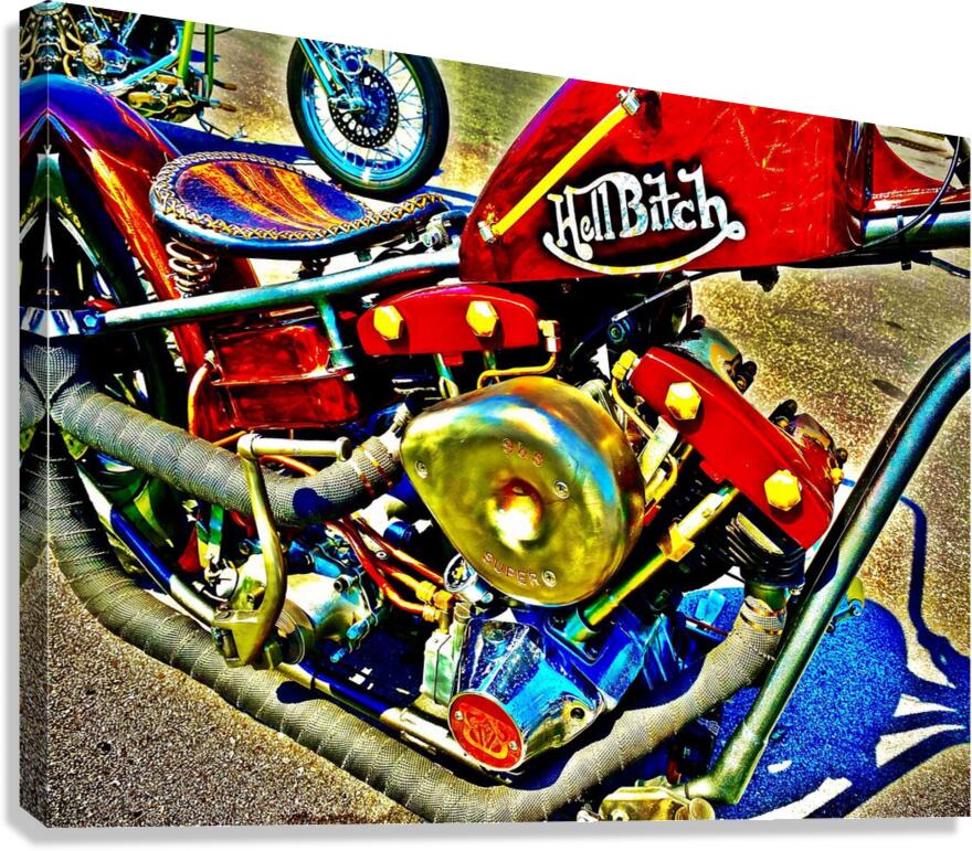 Retro Motorcycle Wall Art