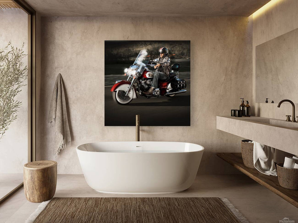 Retro Biker Wall Decor